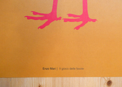Poster Enzo Mari "The Fable Game | Stork"